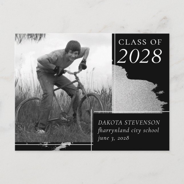 Carte Postale Faire-part Diplôme d'art | Photo Abstraite unique (Devant)