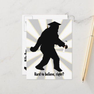 Carte Postale Faire-part Diplômé Sasquatch