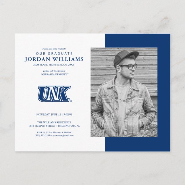 Carte Postale Faire-part Diplômés de l'UNK Lopers (Devant)