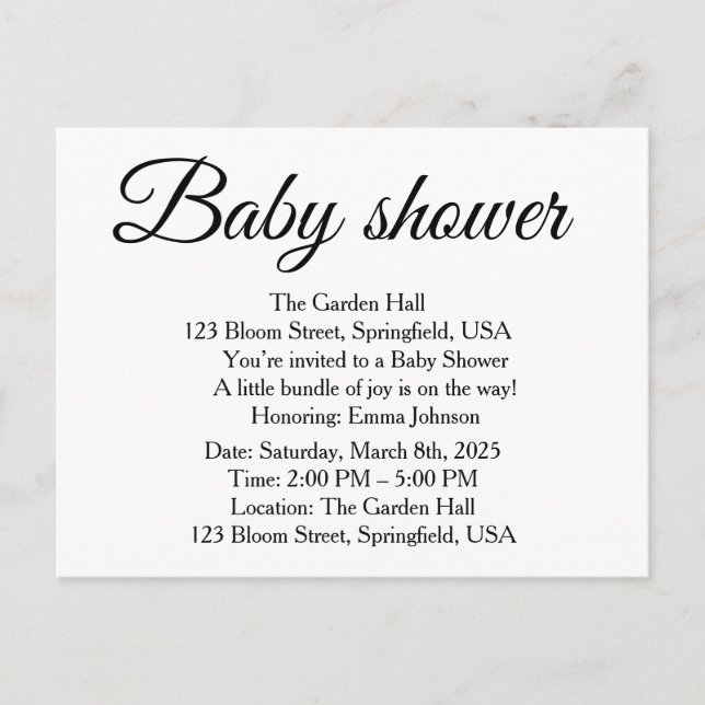 Carte Postale Faire-part DjskisAnnouncement Postcard (Devant)