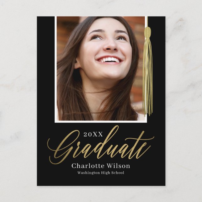 Carte postale Faire-part d'obtention du diplôme de (Devant)