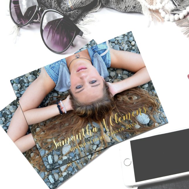 Carte postale Faire-part d'obtention du diplôme en (Créateur téléchargé)