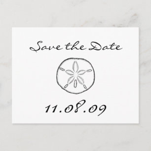 Carte Postale Faire-part Dollar de sable Save the Date