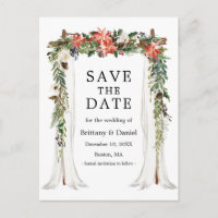 Drapé de Mariage Floral Hivernal Enregistrer La Da