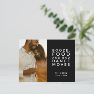 Carte Postale Faire-part Drôle mauvaise danse déplace mariage Enregistrer l