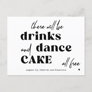 Carte Postale Faire-part Drôle typographie citation mariage enregistrer la 