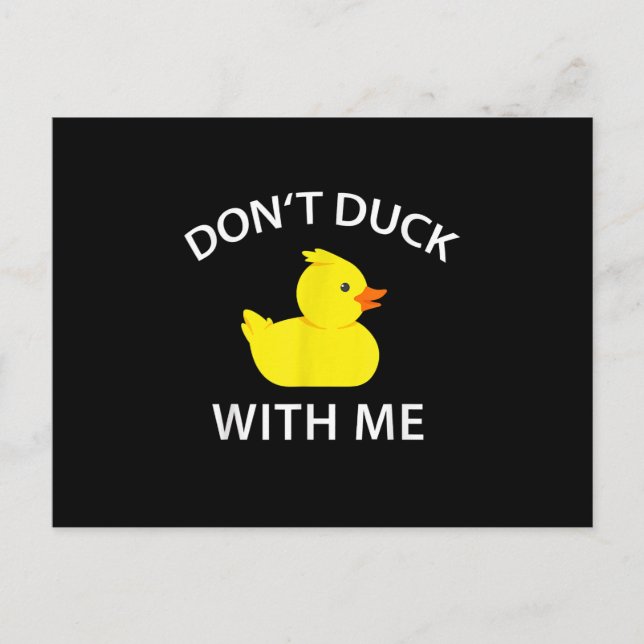 Carte Postale Faire-part Duck Duck With Me Funky Rubber Duck (Devant)