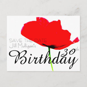 Carte Postale Faire-part Économies d'anniversaire de collection de PAVOT