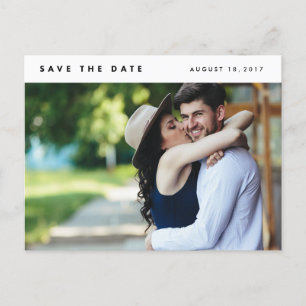 Carte Postale Faire-part Économies modernes minimalistes de photo les