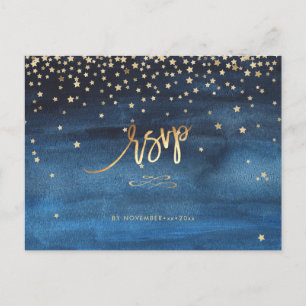 Carte Postale Faire-part Écrit dans la RSVP Stars avec REPAS
