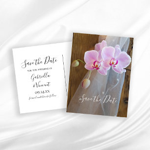 Carte Postale Faire-part Elégance rustique Pays Nacre Mariage Enregistrer l