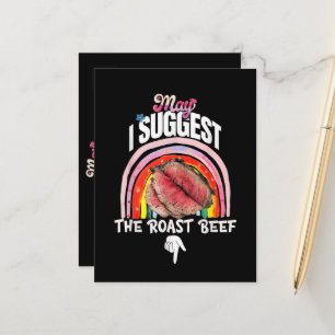Carte Postale Faire-part Embarrassing Puis-je suggérer le rôti de boeuf