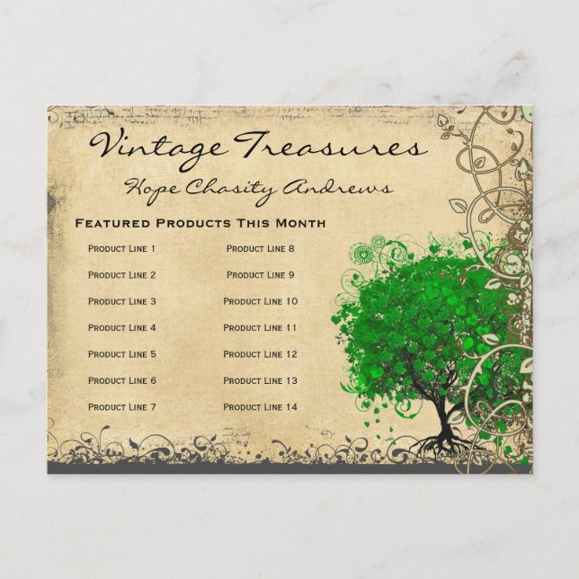 Carte Postale Faire-part Emerald Green Heart Leaf Tree Enregistrer la date (Devant)