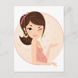 Carte Postale Faire-part Enceinte