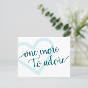 Carte Postale Faire-part Encore une à admirer   Aqua Grossesse cardiaque Tu