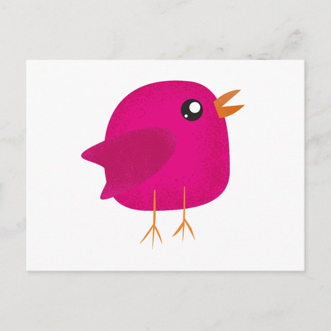 Carte Postale Faire-part Enfants mignonette birdy (Devant)