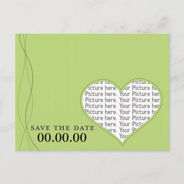 Carte Postale Faire-part Enregistrer la date (Devant)