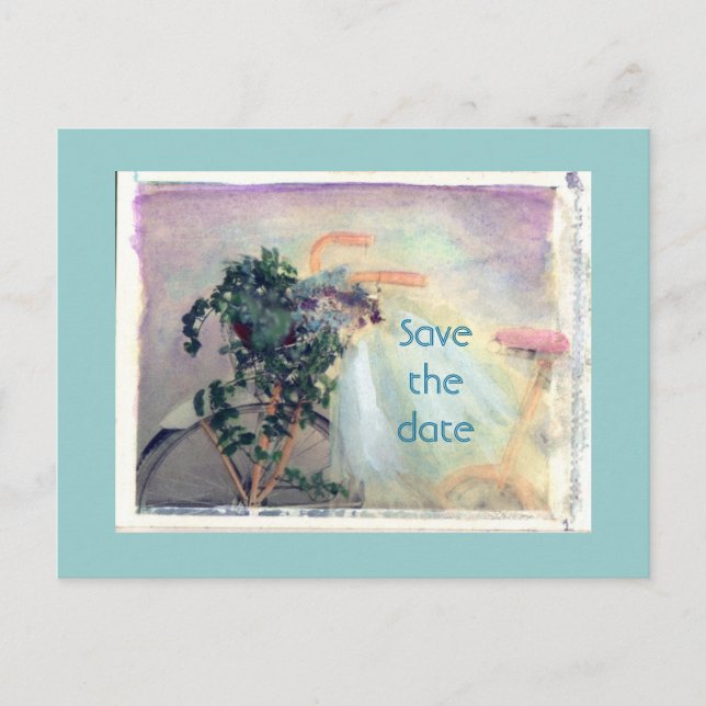 Carte Postale Faire-part Enregistrer la date (Devant)