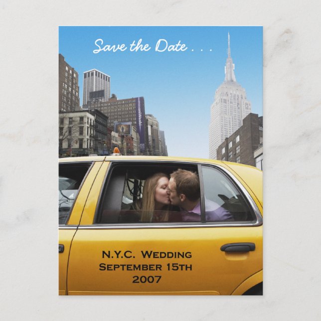 Carte Postale Faire-part Enregistrer la Date (Devant)