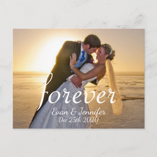 Carte Postale Faire-part Enregistrer la date (Devant)