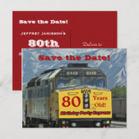 Enregistrer la date 80e fête d'anniversaire