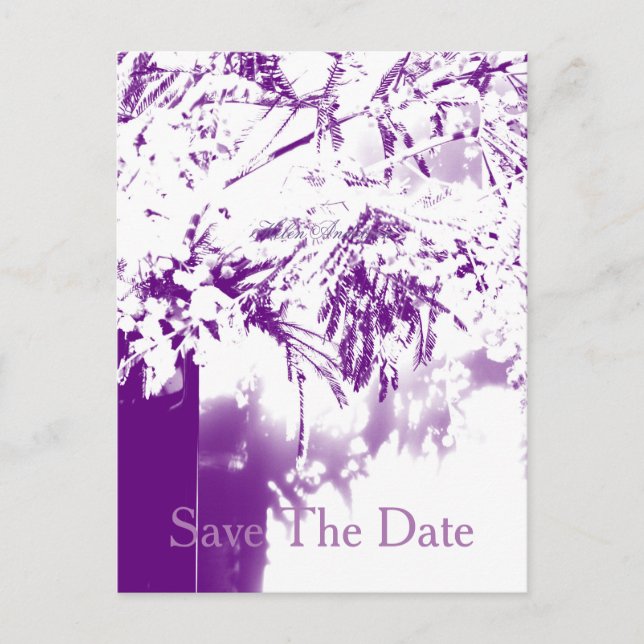 Carte Postale Faire-part Enregistrer la date 90e anniversaire Bouquet de fl (Devant)