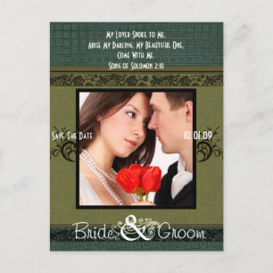 Carte Postale Faire-part Enregistrer la date avec votre photo
