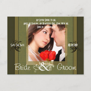 Carte Postale Faire-part Enregistrer la date avec votre photo