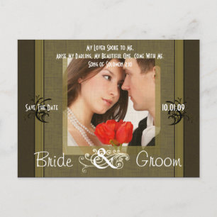 Carte Postale Faire-part Enregistrer la date avec votre photo