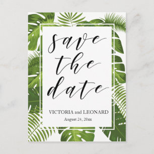 Carte Postale Faire-part Enregistrer la date de la rubrique Tropical   Cart