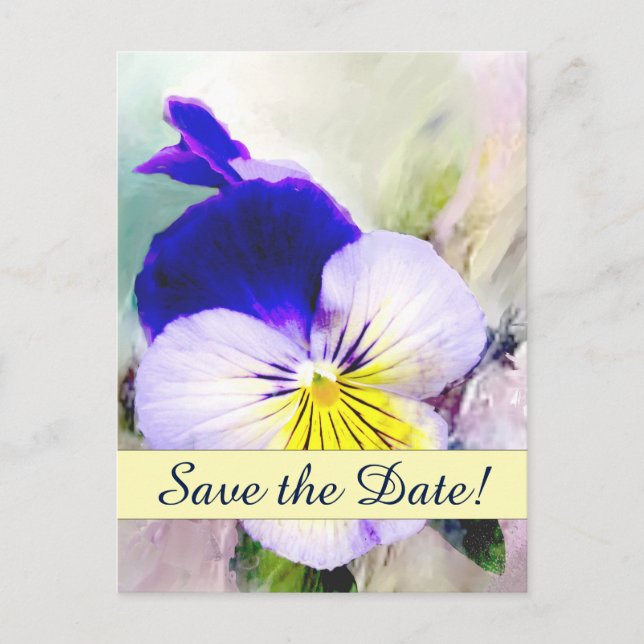 Carte Postale Faire-part Enregistrer la date de l'annonce (Devant)