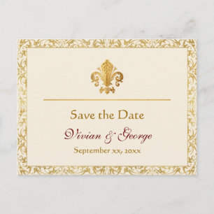 Carte Postale Faire-part Enregistrer la date personnalisable