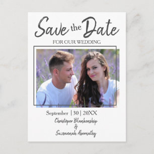 Carte Postale Faire-part Enregistrer La Date Photo Personnalisée Mariage S
