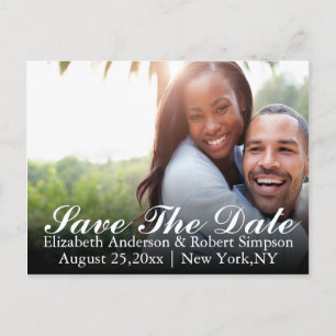 Carte Postale Faire-part Enregistrer la photo Date simple