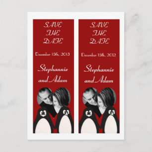 Carte Postale Faire-part Enregistrer le livre de dates Mark Favors Penguin 