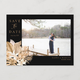 Carte Postale Faire-part Enregistrez la date de Tropiques d'Or