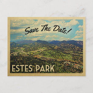 Carte Postale Faire-part Estes Park Sauvegarder La Date Colorado
