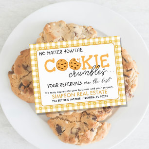 Carte Postale Faire-part Étiquette de référence de cookie Realtor Pop-By