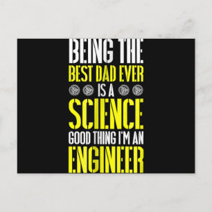 Carte Postale Faire-part Être le meilleur papa du monde est un métier d'ing