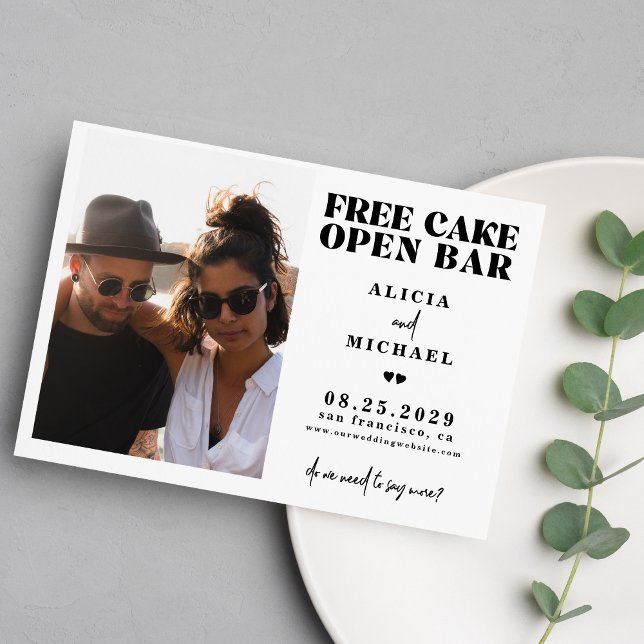 Carte Postale Faire-part Événement à ne pas manquer : mariage avec photo dr (Créateur téléchargé)
