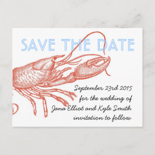 Carte Postale Faire-part Événement homard à retenir