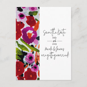 Carte Postale Faire-part Faire éclater une couleur audacieuse Aquarelle enc