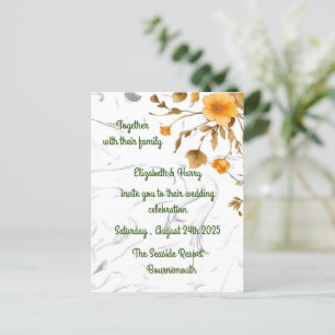 Carte postale Faire-part faire-part de mariage