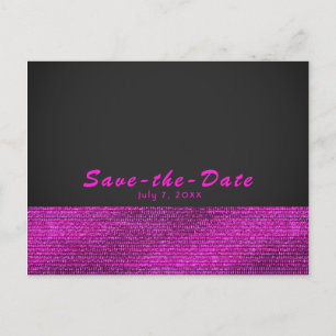 Carte Postale Faire-part Faire part de séquence moderne rose et gris