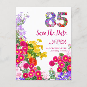Carte Postale Faire-part Faire part moderne de date de naissance 85e annive