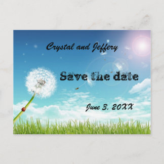 Carte Postale Faire-part Faire un mariage de souhaits Enregistrer la date