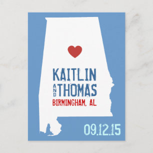 Carte Postale Faire-part Faites gagner la date - personnalisable -