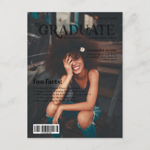 Carte Postale Faire-part Faits amusants   Photo de couverture du magazine d