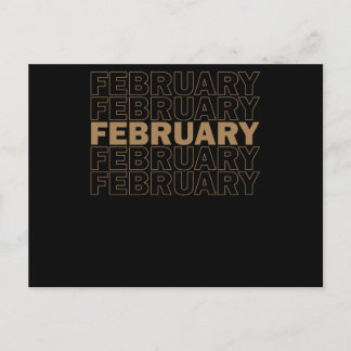 Carte Postale Faire-part February Shadow Black History Month