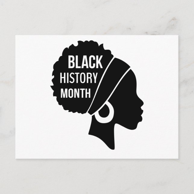 Carte Postale Faire-part Femmes Afro Mois de l'histoire des Noirs (2) (Devant)
